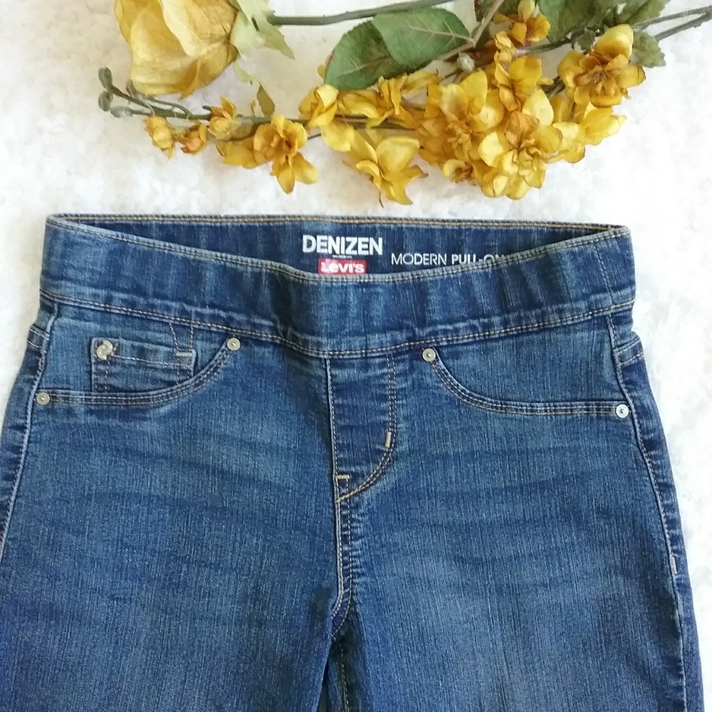 Levi's Denizen Modern Pull-on Crop Girls Jeans - Picture 3 of 7